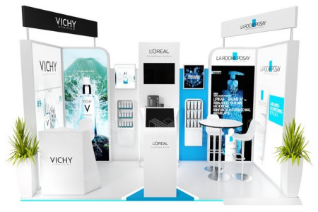 Thi Công Booth Quảng Cáo Mỹ Phẩm VICHY Thiết Kế Đặc Biệt