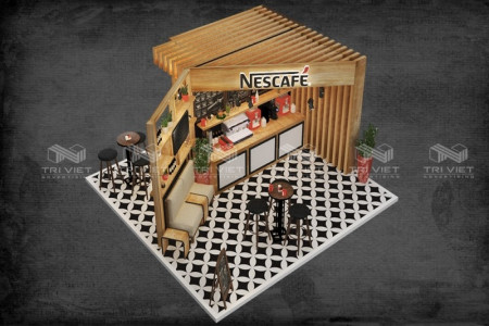 Thiết Kế Thi Công Quầy Bán Cafe Thẩm Mỹ Và Công Năng