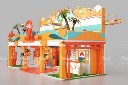 Thiết Kế Sản Xuất Và Thi Công Booth Quảng Cáo Cà Mau Giá Rẻ