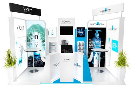 Thiết Kế Booth Mỹ Phẩm Thu Hút Khách Hàng Xu Hướng Mới 2026