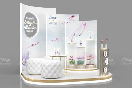 50+ Mẫu Booth Nhựa / Mica Đẹp, Hiện Đại, Thu Hút Khách Hàng