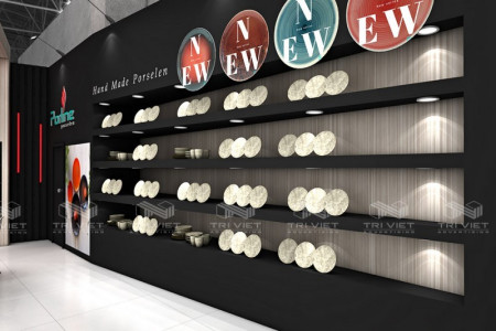 Thi Công Gian Hàng Showroom Đẹp, Ấn Tượng, Bắt Mắt Giá Tốt