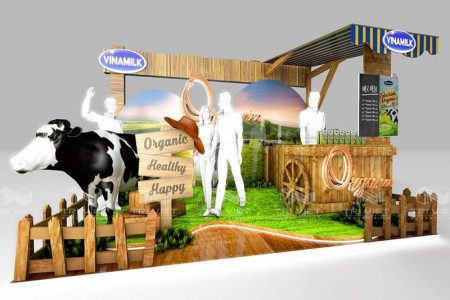 Booth Trưng Bày Sản Phẩm Thiết Kế Thi Công Đẹp Giá Tốt