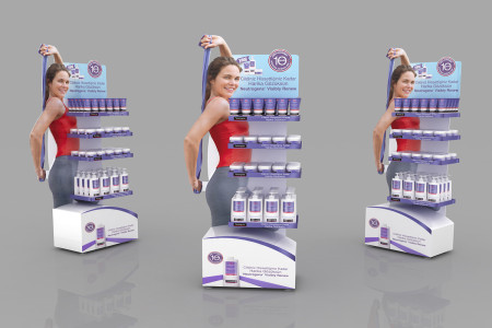 Kệ trưng bày sản phẩm beauty care 