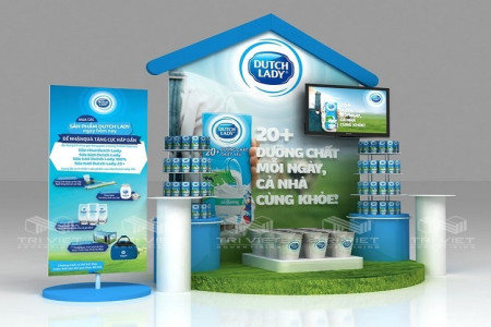 Thiết Kế Booth Bán Hàng Siêu Thị Đẹp, Thu Hút Khách Hàng