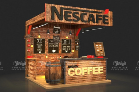 Quầy Bán Cafe Take Away Hiện Đại, Độc Đáo, Thi Công Giá Rẻ
