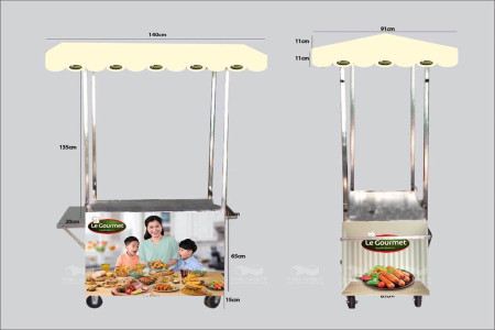 Quầy Bán Hàng Di Động Inox Đẹp Đảm Bảo Chất Lượng Giá Tốt
