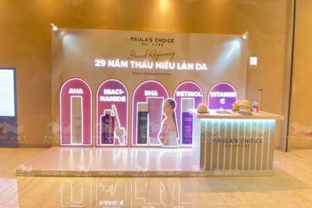 Thiết Kế Gian Hàng Thương Hiệu Hiện Đại, Bắt Trend Giá Tốt