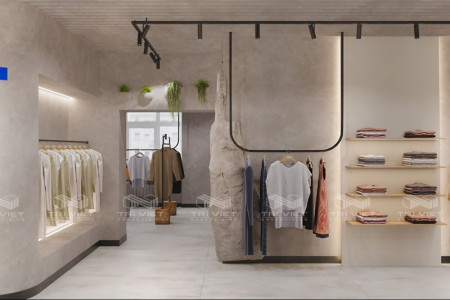 Thi Công Showroom Quần Áo Giải Pháp Trưng Bày Ấn Tượng