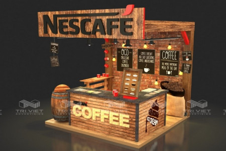 Thiết Kế Thi Công Booth Gỗ, Ý Tưởng Booth Sáng Tạo Thu Hút
